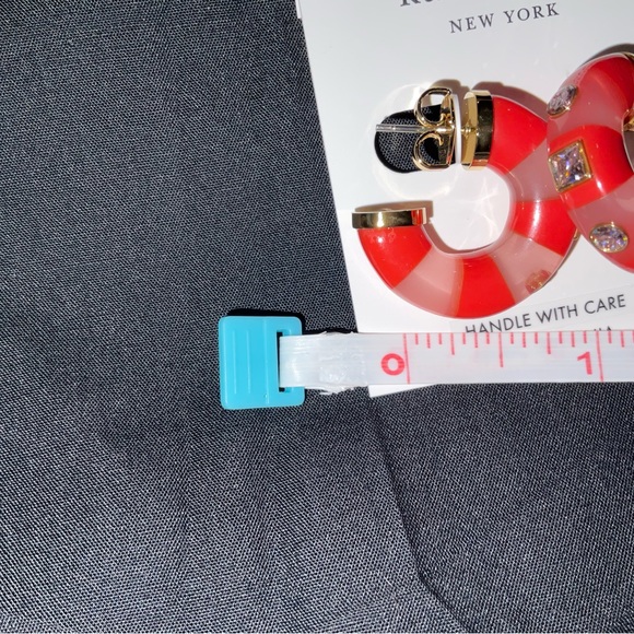 Earrings, Kate Spade Seeing Stripes Earrings NWT - Picture 6 of 7